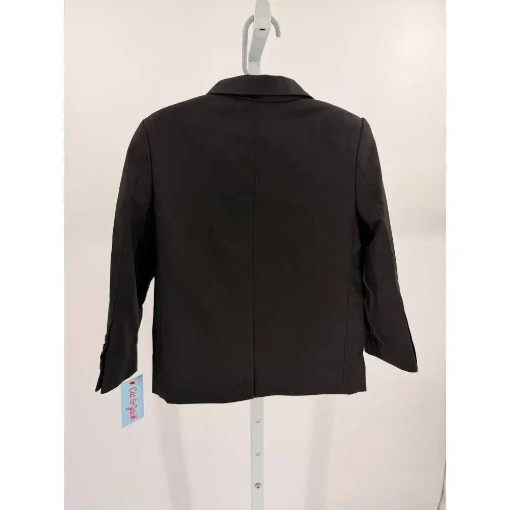 Cat & Jack Boys Black Blazer Size 4T Suit Jacket Formal Dress NWT